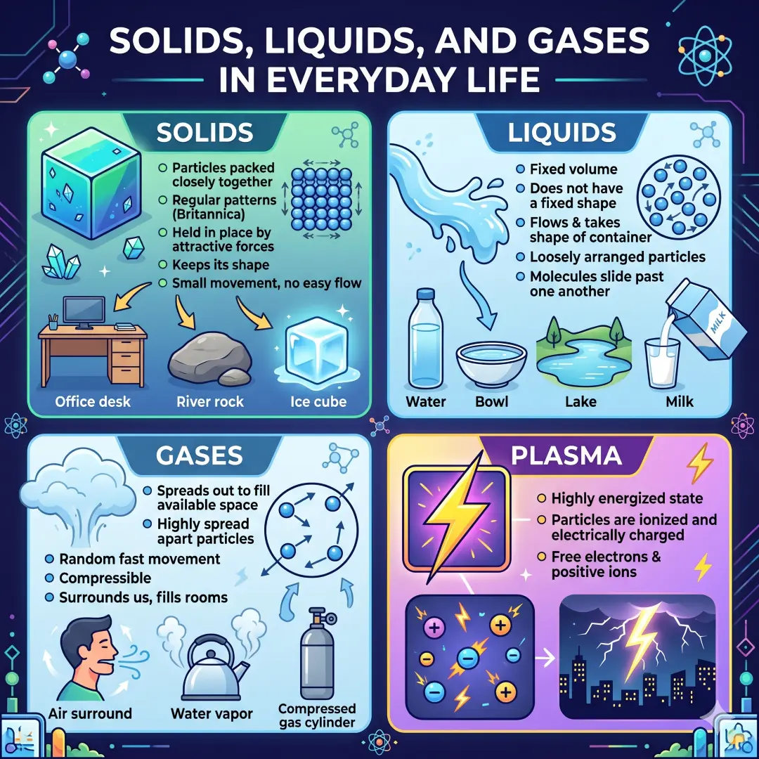 Solids, Liquids, and Gases in Everyday Life