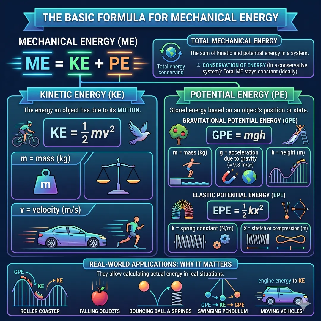 The Basic Formula for Mechanical Energy