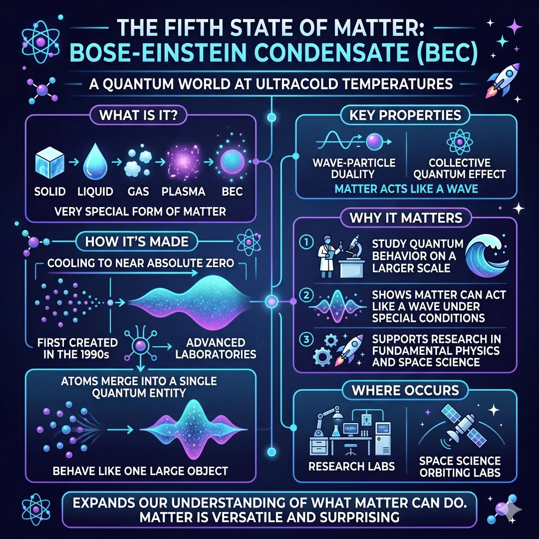 The Fifth State of Matter, Bose-Einstein Condensate