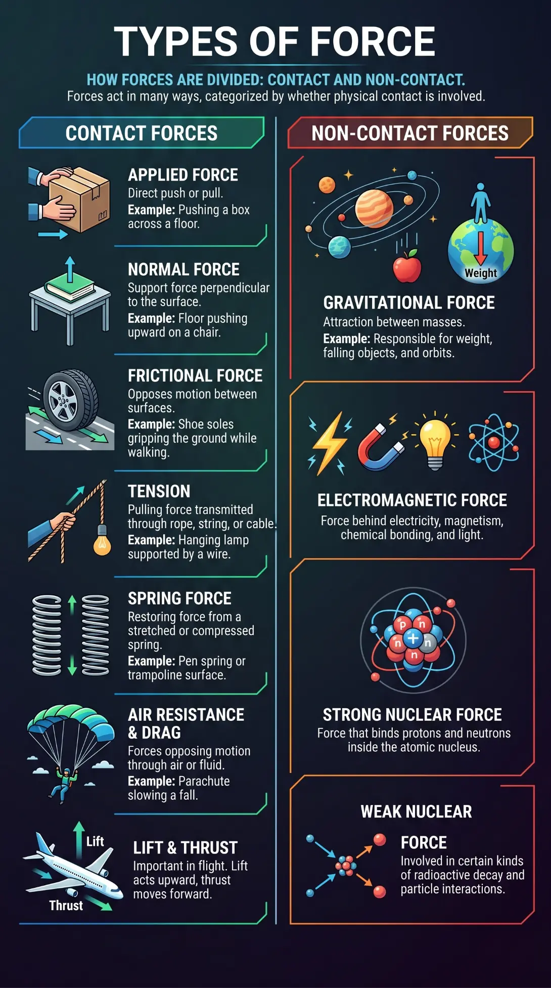 Types of Force Types of Force