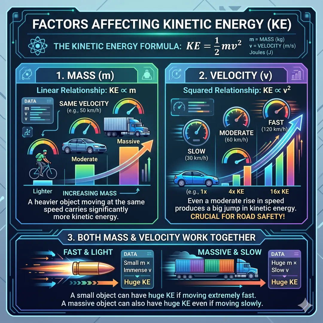 What Factors Affect Kinetic Energy?