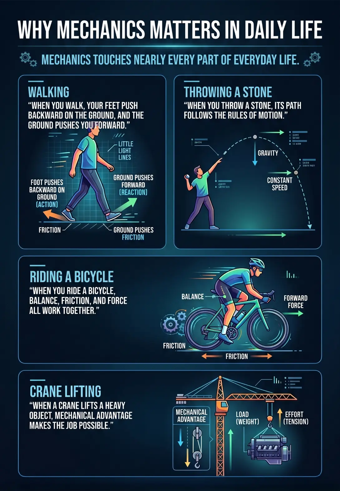 Why Mechanics Matters in Daily Life Why Mechanics Matters in Daily Life