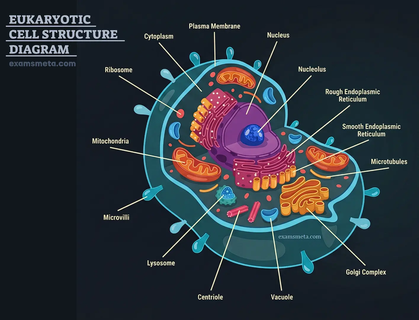 Eukaryotic Cell Structure Diagram