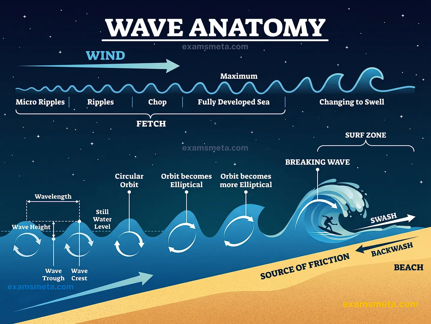 Ocean Waves Anatomy