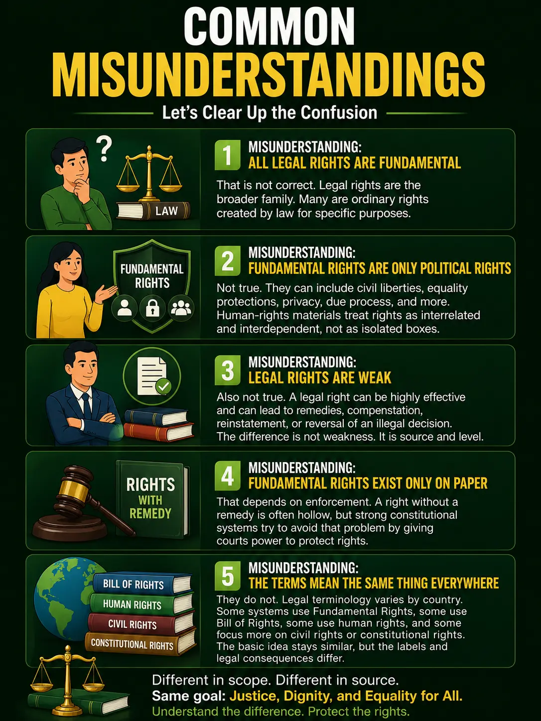 Why Legal Rights Are Still Extremely Important Common Misunderstandings about legal and fundamental rights