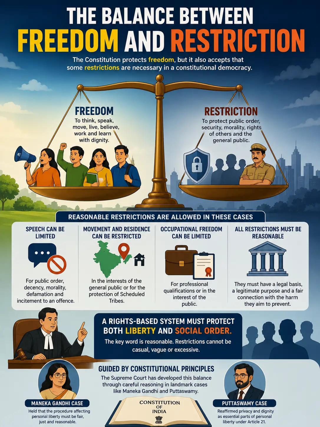 The Balance Between Freedom and Restriction The Balance Between Freedom and Restriction