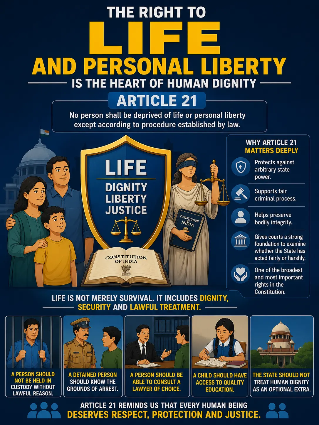 The Right to Life and Personal Liberty Is the Heart of Human Dignity