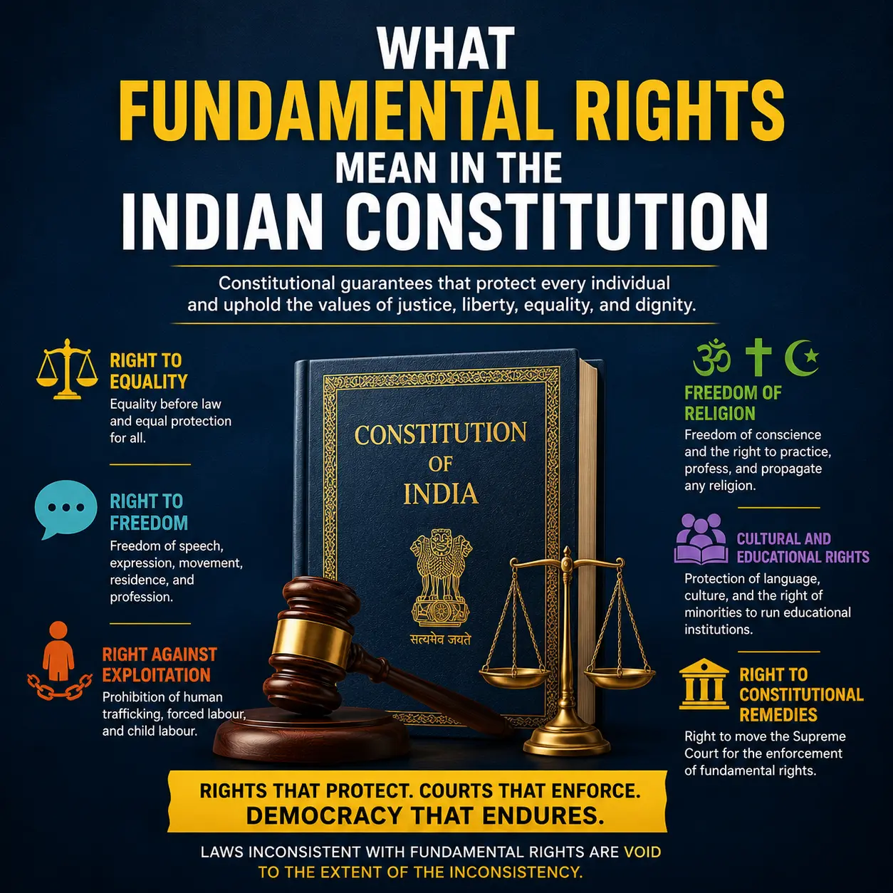 Fundamental Rights in India What Fundamental Rights mean in the Indian Constitution