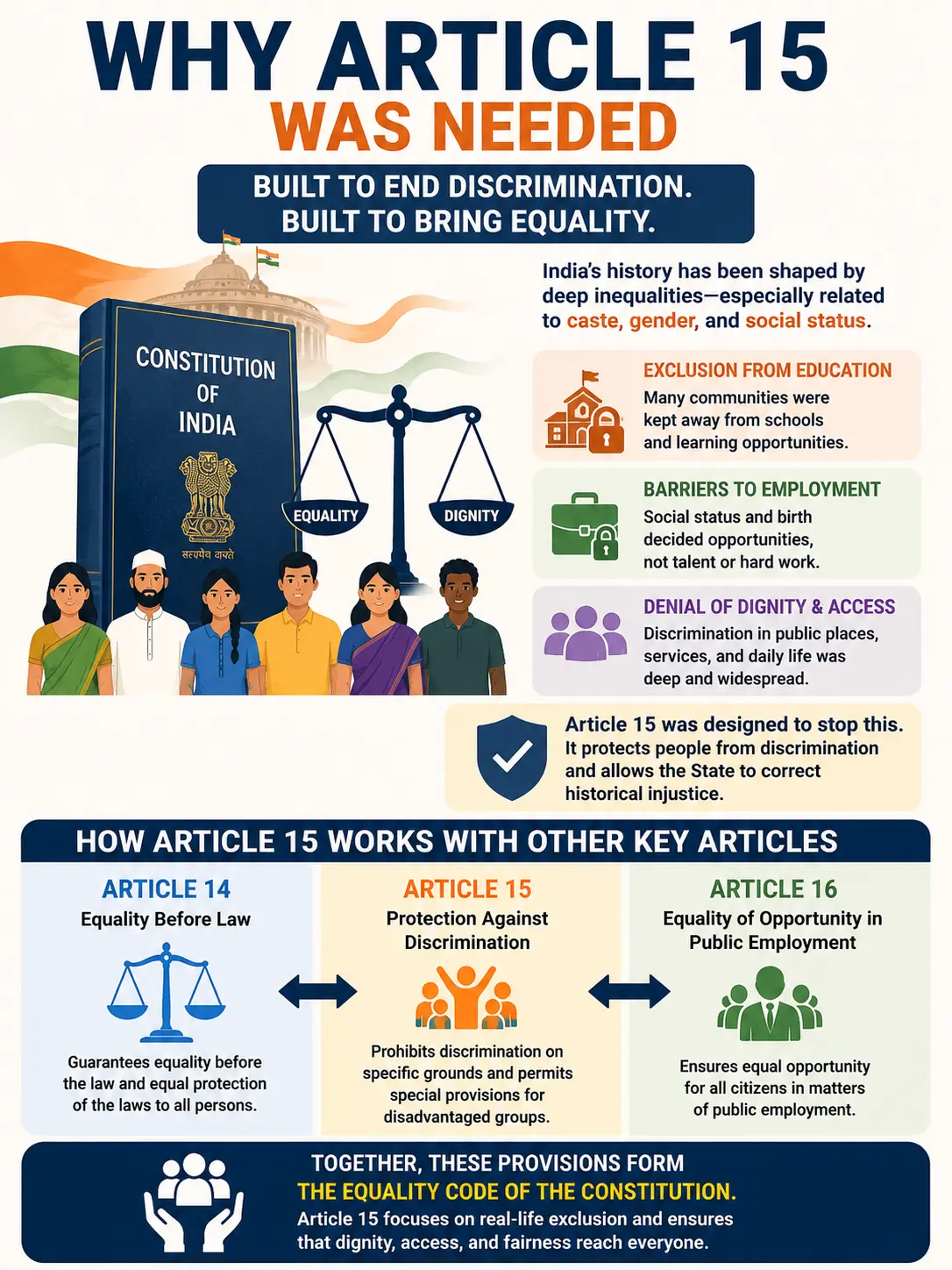 Why Article 15 was needed Why Article 15 was needed