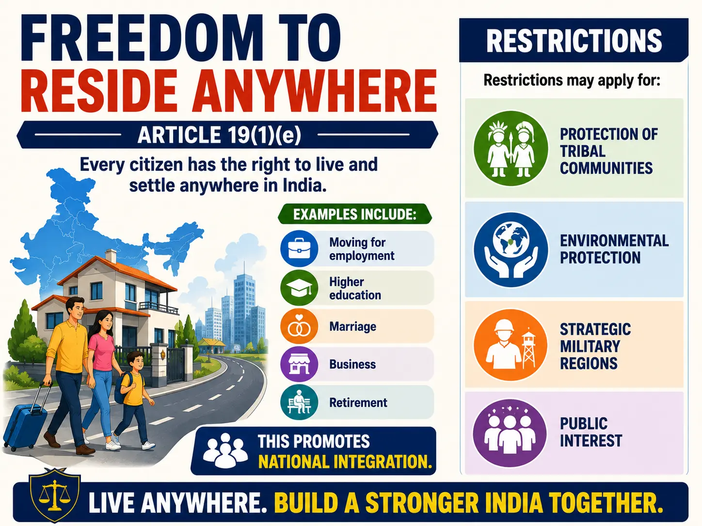 Freedom to Reside Anywhere Article 19(1)(e). Freedom to Reside Anywhere Article 19(1)(e)