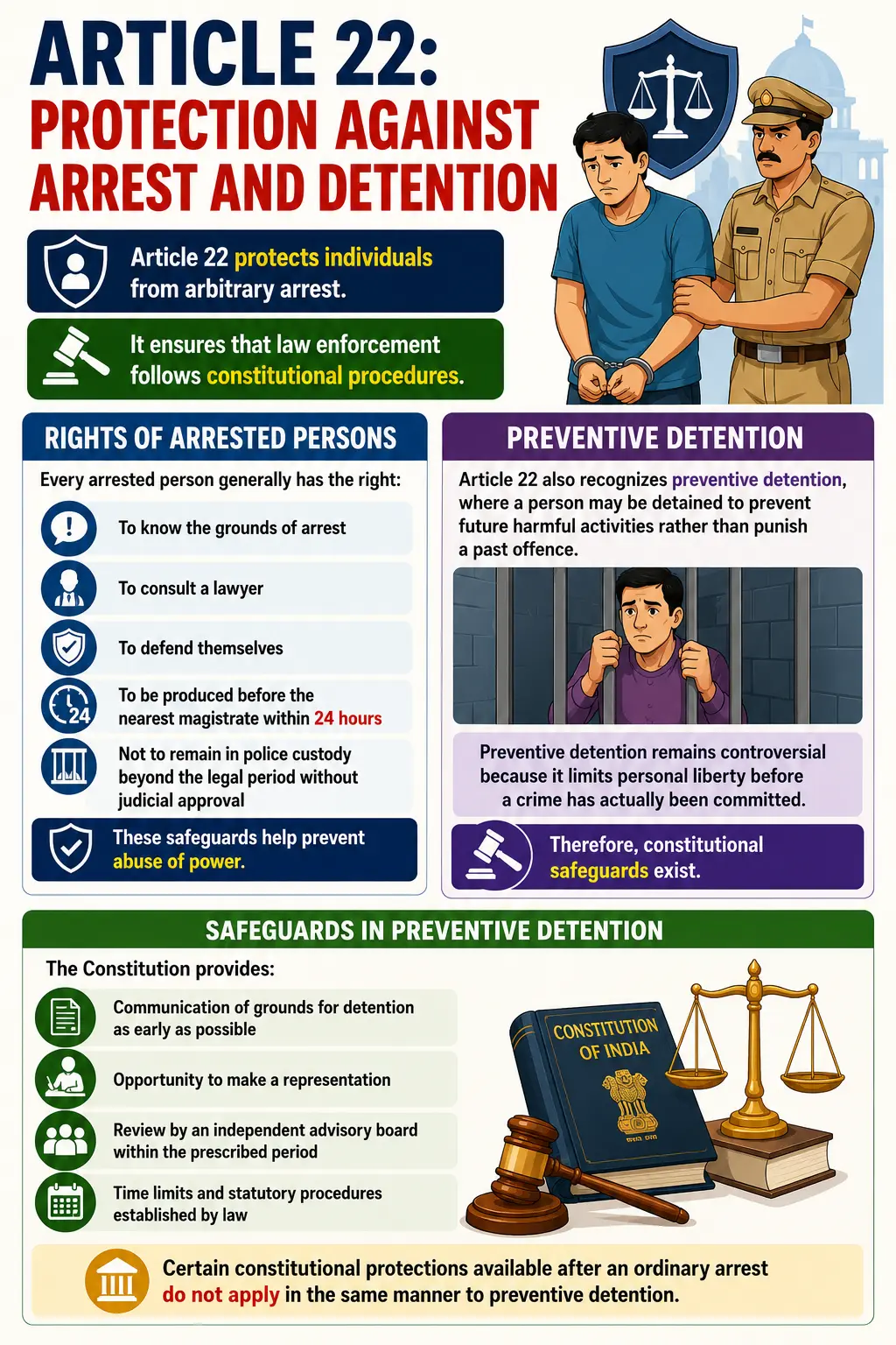 Protection Against Arrest and Detention Under Article 22. Protection Against Arrest and Detention Under Article 22
